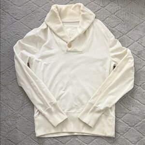 Club Monaco Cream Shawl Collar Sweater